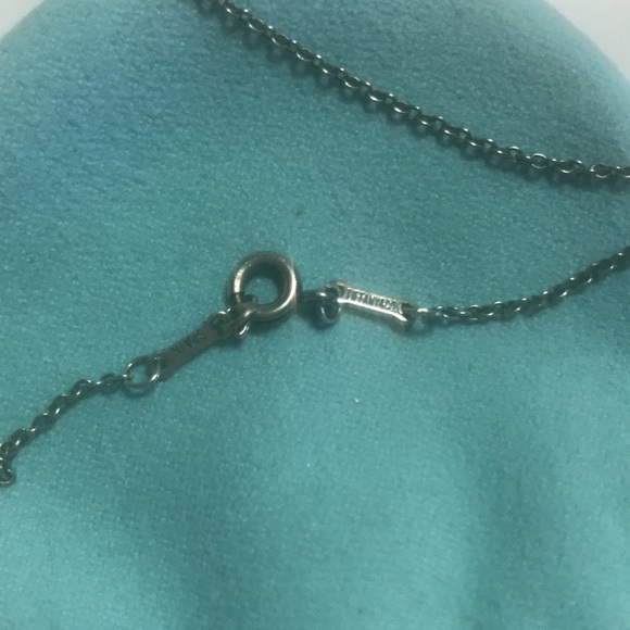 AUTHENTIC “RARE” PERETTI DOUBLE OPEN HEART STERLING SILVER TIFFANY’S NECKLACE - Picture 5 of 6